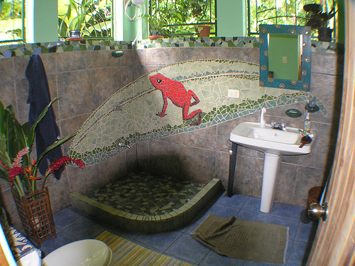 Bathroom at Banana Azul; photo courtesy sean94110