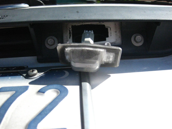 Ford Escape licence plate lights; photo © KSmith Media, LLC