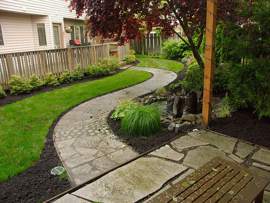 A well-maintained back yard; photo courtesy George Goodman