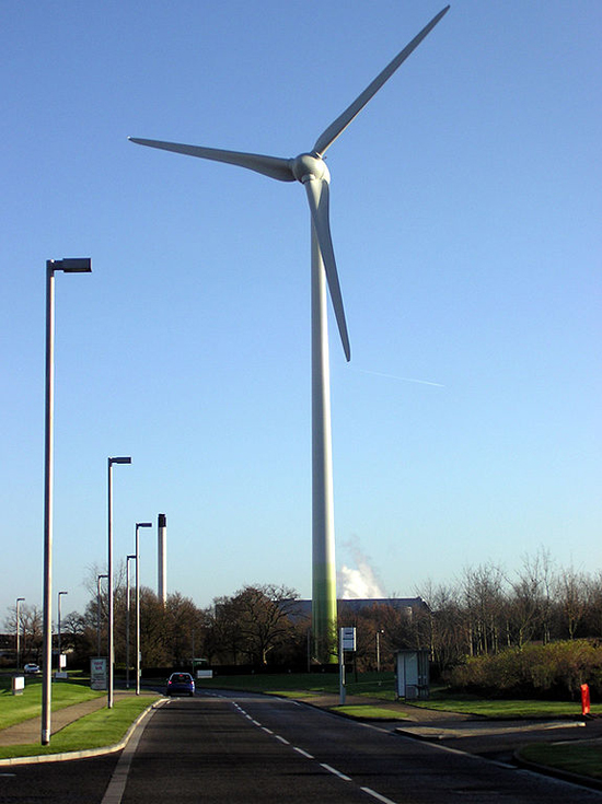 A Greenpark wind turbine in the UK; photo courtesy Arpingstone