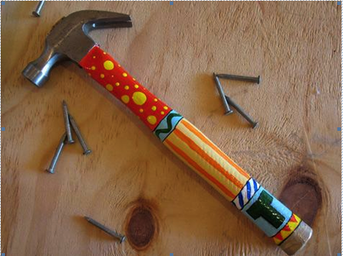 Decorate a hammer for Father’s Day; photo courtesy Neltje Maynez